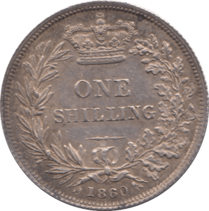 1860 SHILLING ( AUNC ) - Shilling - Cambridgeshire Coins