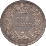 1860 SHILLING ( AUNC ) - Shilling - Cambridgeshire Coins