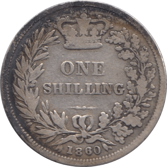1860 SHILLING ( FINE ) - Shilling - Cambridgeshire Coins