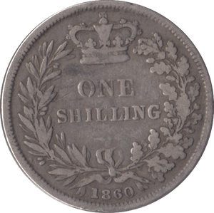 1860 SHILLING ( NF ) - Shilling - Cambridgeshire Coins