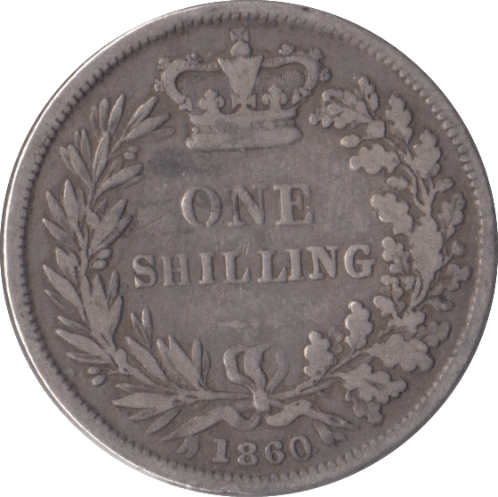 1860 SHILLING ( NF ) - Shilling - Cambridgeshire Coins