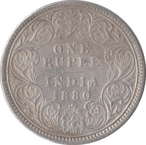 1860 SILVER INDIA 1 RUPEE - SILVER WORLD COINS - Cambridgeshire Coins