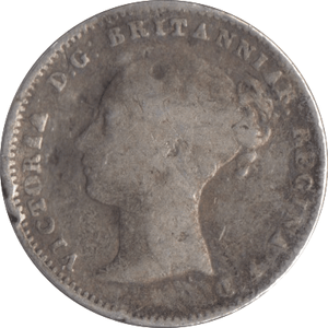 1860 SILVER THREEPENCE ( FAIR ) - Threepence - Cambridgeshire Coins