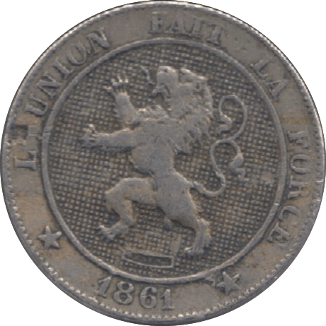1861 BELGIUM 5 CENTIMES - WORLD COINS - Cambridgeshire Coins