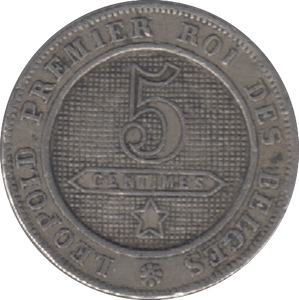 1861 BELGIUM 5 CENTIMES - WORLD COINS - Cambridgeshire Coins