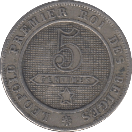 1861 BELGIUM 5 CENTIMES - WORLD COINS - Cambridgeshire Coins