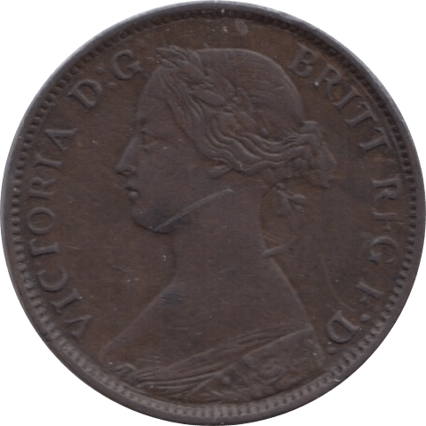 1861 FARTHING ( EF ) 1 - Farthing - Cambridgeshire Coins