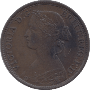 1861 FARTHING ( EF ) - Farthing - Cambridgeshire Coins