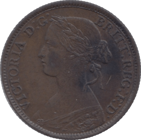 1861 FARTHING ( EF ) - Farthing - Cambridgeshire Coins