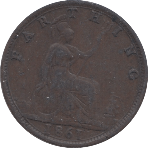 1861 FARTHING ( FAIR ) - Farthing - Cambridgeshire Coins