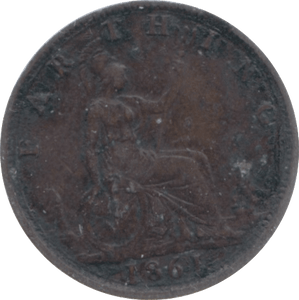 1861 FARTHING ( GVF ) 3 - Farthing - Cambridgeshire Coins