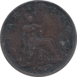1861 FARTHING ( GVF ) 3 - Farthing - Cambridgeshire Coins