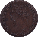 1861 FARTHING ( GVF ) - Farthing - Cambridgeshire Coins