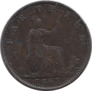1861 FARTHING ( GVF ) - Farthing - Cambridgeshire Coins