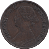 1861 FARTHING ( VF ) - Farthing - Cambridgeshire Coins