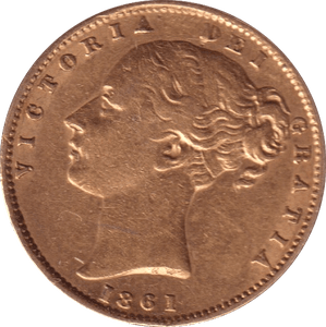 1861 GOLD SOVEREIGN ( GVF ) - Sovereign - Cambridgeshire Coins