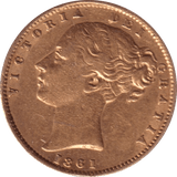 1861 GOLD SOVEREIGN ( GVF ) - Sovereign - Cambridgeshire Coins