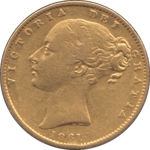 1861 GOLD SOVEREIGN ( VF ) 2 - Sovereign - Cambridgeshire Coins