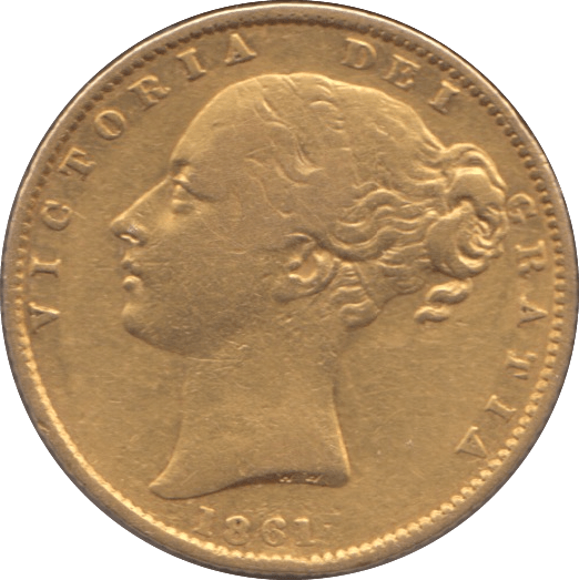 1861 GOLD SOVEREIGN ( VF ) 2 - Sovereign - Cambridgeshire Coins