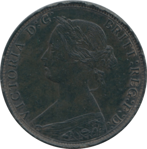 1861 HALFPENNY ( AUNC ) - Halfpenny - Cambridgeshire Coins