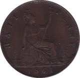 1861 HALFPENNY ( EF ) - Halfpenny - Cambridgeshire Coins