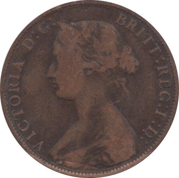 1861 HALFPENNY ( F ) - Halfpenny - Cambridgeshire Coins