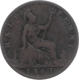 1861 HALFPENNY ( FAIR ) - Halfpenny - Cambridgeshire Coins