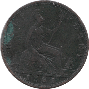1861 HALFPENNY ( FINE ) - Halfpenny - Cambridgeshire Coins