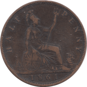 1861 HALFPENNY ( GF ) 14 - Halfpenny - Cambridgeshire Coins