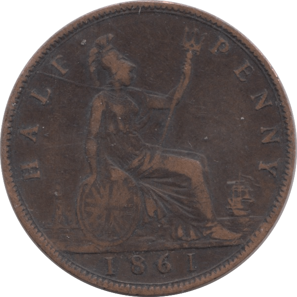 1861 HALFPENNY ( GF ) 14 - Halfpenny - Cambridgeshire Coins