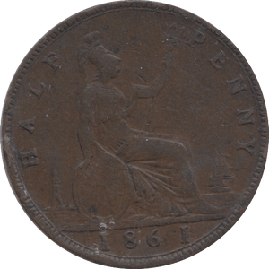 1861 HALFPENNY ( GF ) 1 - Halfpenny - Cambridgeshire Coins