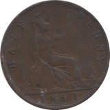 1861 HALFPENNY ( GF ) 1 - Halfpenny - Cambridgeshire Coins