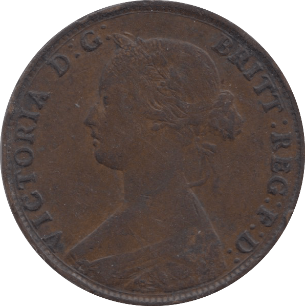 1861 HALFPENNY ( GF ) 1 - Halfpenny - Cambridgeshire Coins
