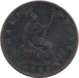 1861 HALFPENNY ( GVF ) 14 A - Halfpenny - Cambridgeshire Coins