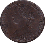 1861 HALFPENNY ( UNC ) A - Halfpenny - Cambridgeshire Coins