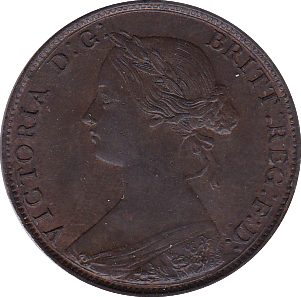 1861 HALFPENNY ( UNC ) B - Halfpenny - Cambridgeshire Coins