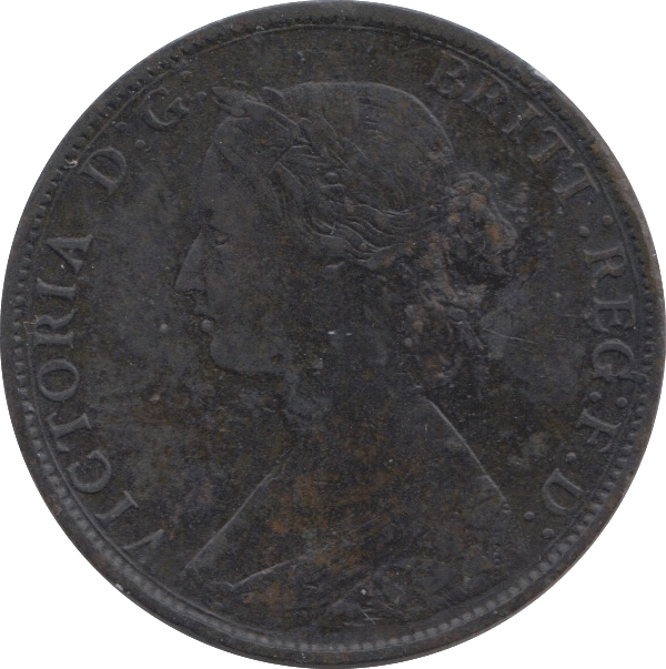 1861 HALFPENNY ( VF ) 23 - Halfpenny - Cambridgeshire Coins