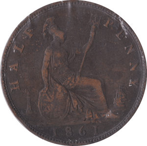 1861 HALFPENNY ( VF ) B - Halfpenny - Cambridgeshire Coins