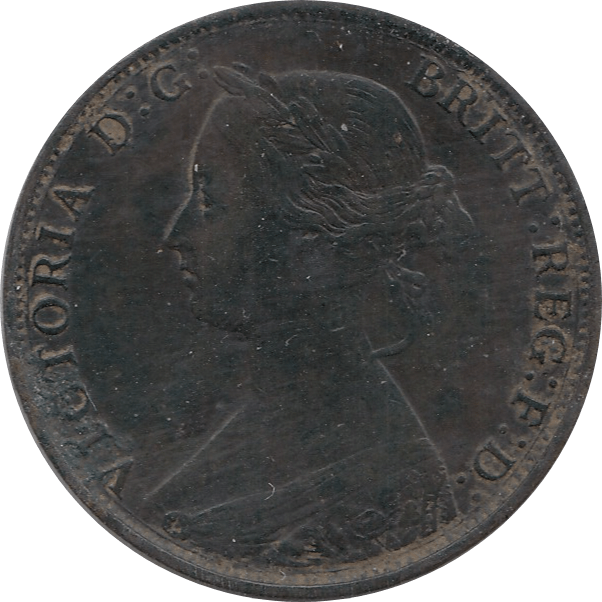 1861 HALFPENNY ( VF ) - Halfpenny - Cambridgeshire Coins