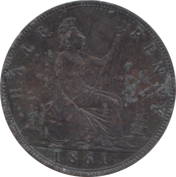 1861 HALFPENNY ( VF ) - Halfpenny - Cambridgeshire Coins