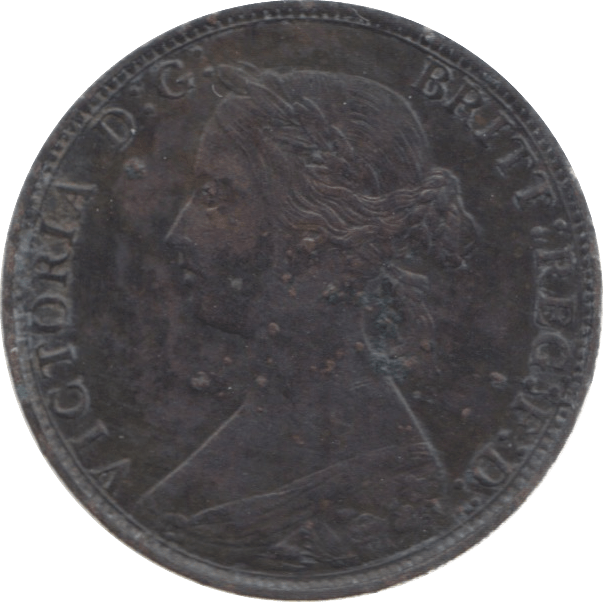 1861 HALFPENNY ( VF ) - Halfpenny - Cambridgeshire Coins