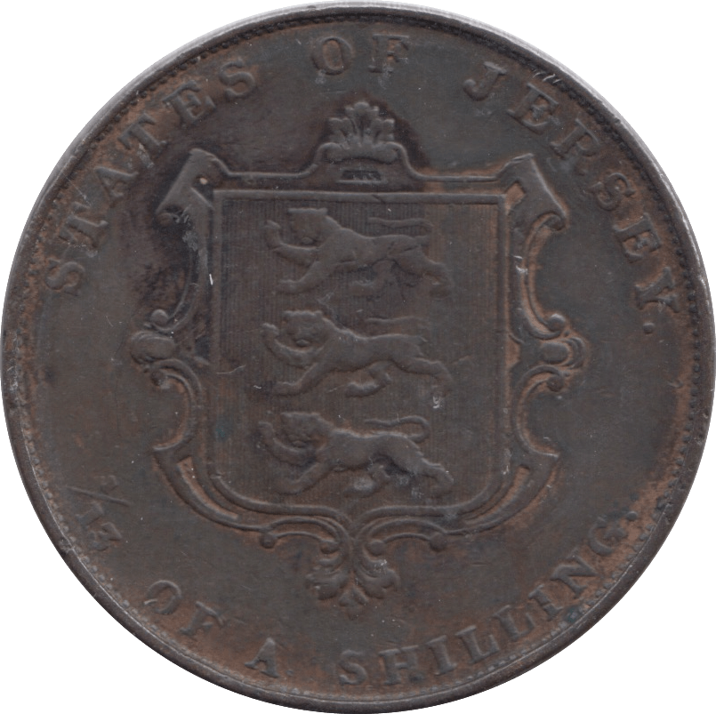 1861 JERSEY 1/13 OF A SHILLING - WORLD COINS - Cambridgeshire Coins