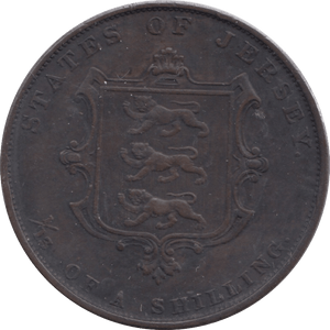 1861 JERSEY 1/13 OF A SHILLING - WORLD COINS - Cambridgeshire Coins