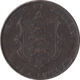 1861 JERSEY 1/13 OF A SHILLING - WORLD COINS - Cambridgeshire Coins