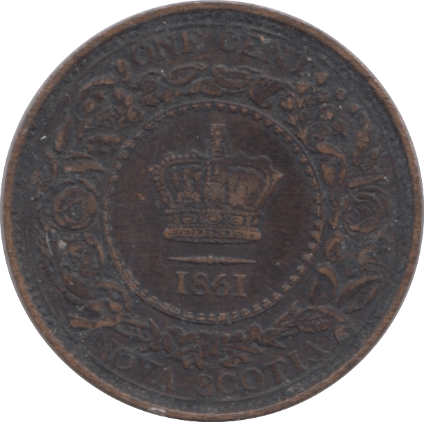 1861 NOVA SCOTIA ONE CENT - WORLD COINS - Cambridgeshire Coins