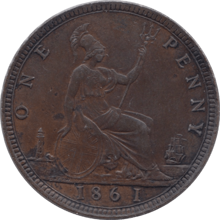 1861 PENNY ( AUNC ) - Penny - Cambridgeshire Coins