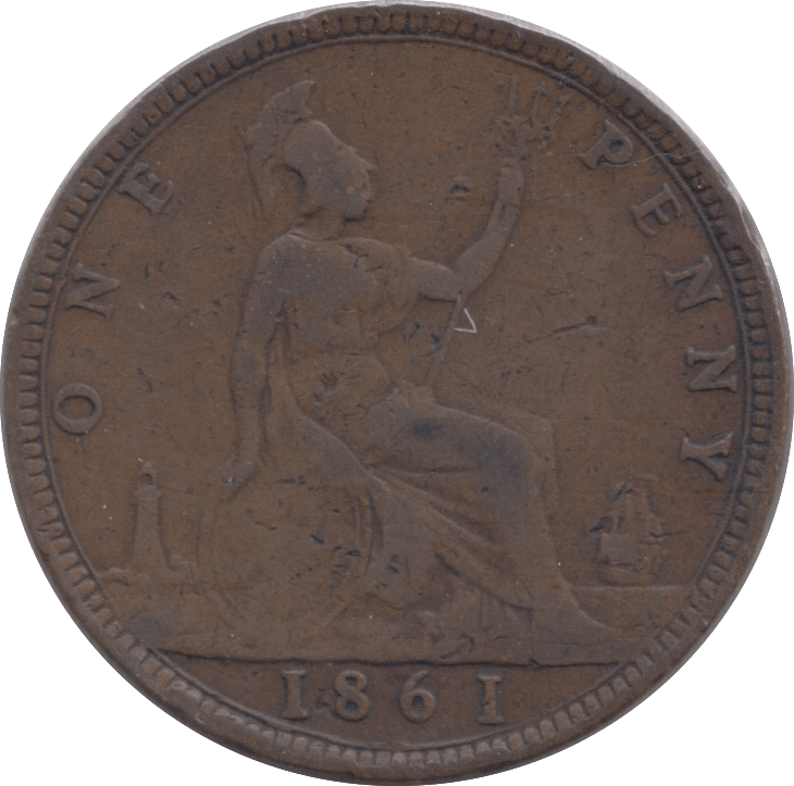 1861 PENNY ( FINE ) - Penny - Cambridgeshire Coins