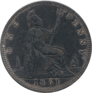 1861 PENNY ( GVF ) 5 - Penny - Cambridgeshire Coins