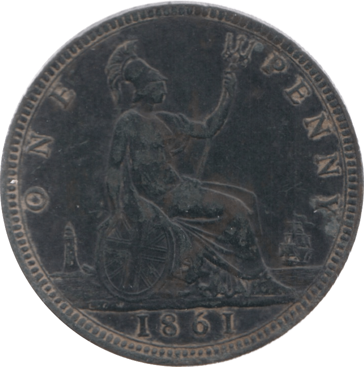 1861 PENNY ( GVF ) 5 - Penny - Cambridgeshire Coins