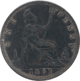 1861 PENNY ( GVF ) 5 - Penny - Cambridgeshire Coins